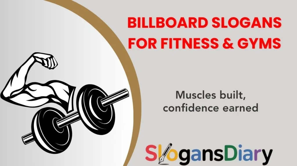 Billboard Slogans for Fitness & Gyms