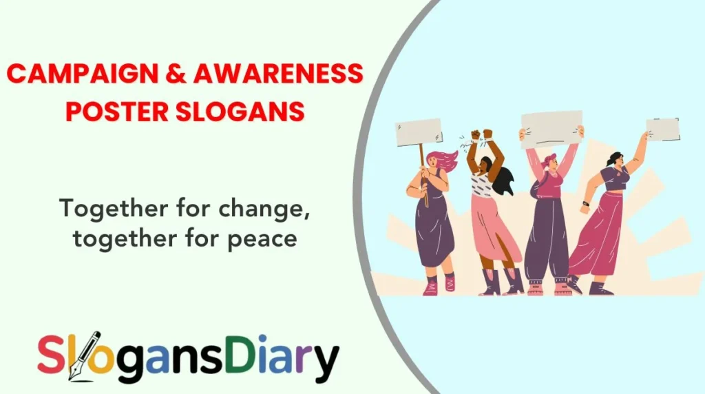 Campaign & Awareness Poster Slogans