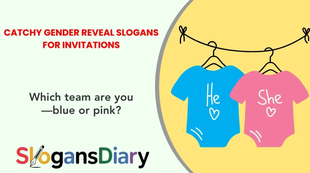 Catchy Gender Reveal Slogans for Invitations
