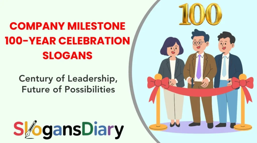 Company Milestone 100-Year Celebration Slogans
