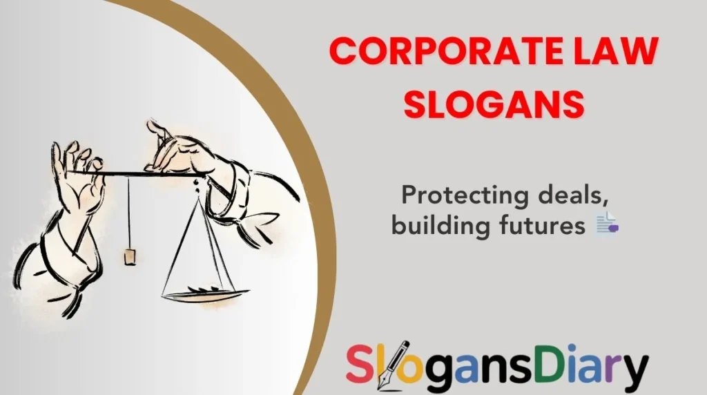 Corporate Law Slogans