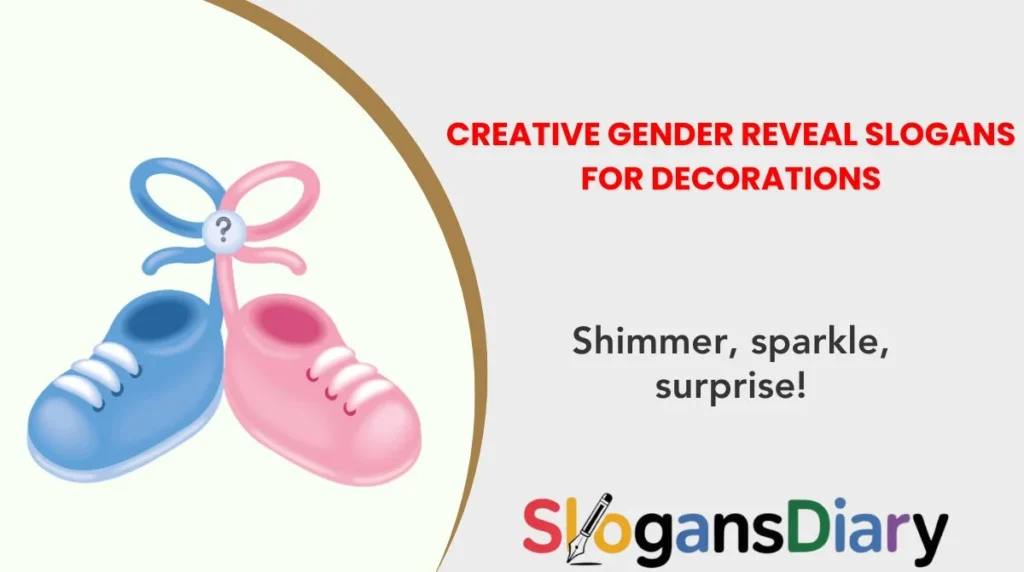 Creative Gender Reveal Slogans for Decorations