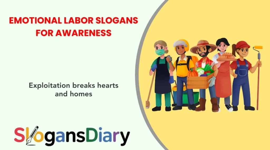 Emotional Labor Slogans for Awareness