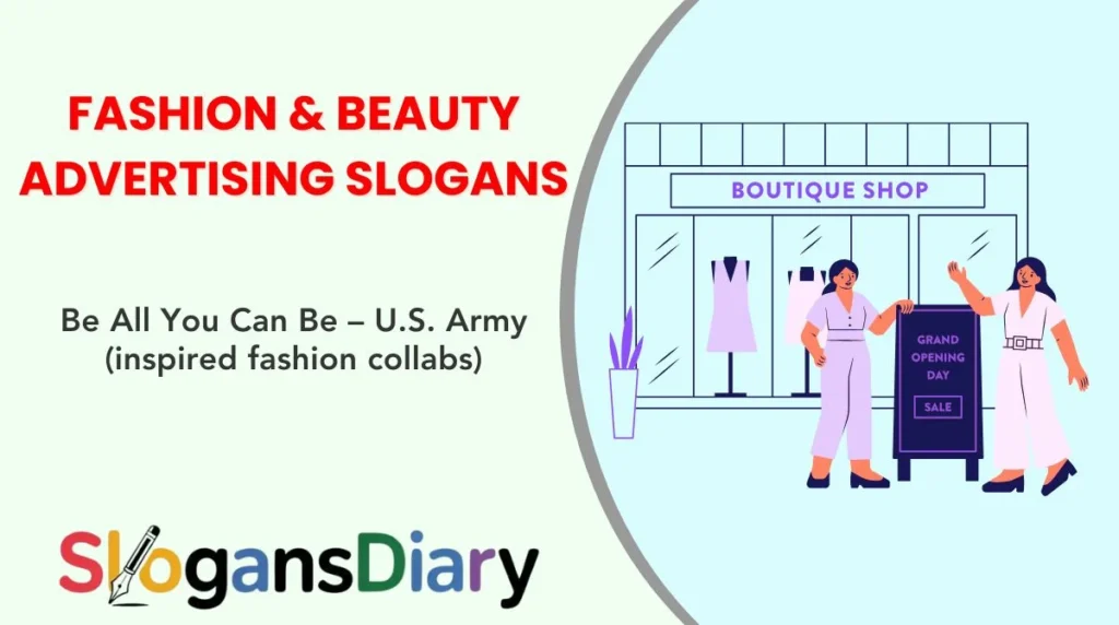 Fashion & Beauty Advertising Slogans