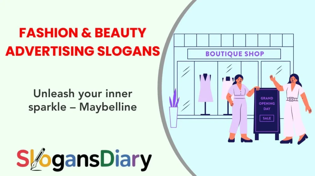 Fashion & Beauty Advertising Slogans