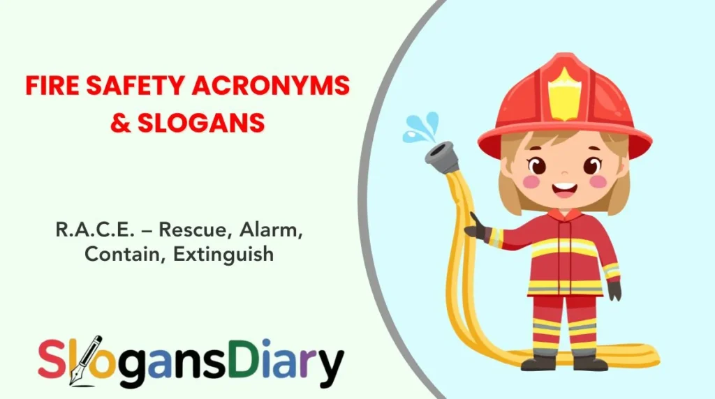 Fire Safety Acronyms & Slogans