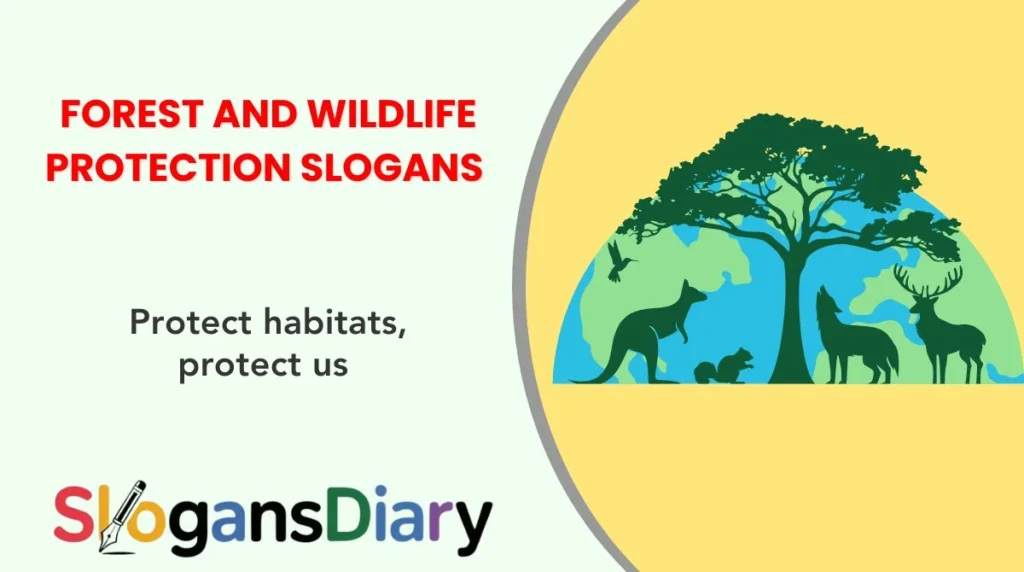 Forest and Wildlife Protection Slogans 