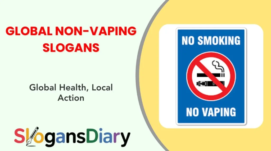 Global Non-Vaping Slogans