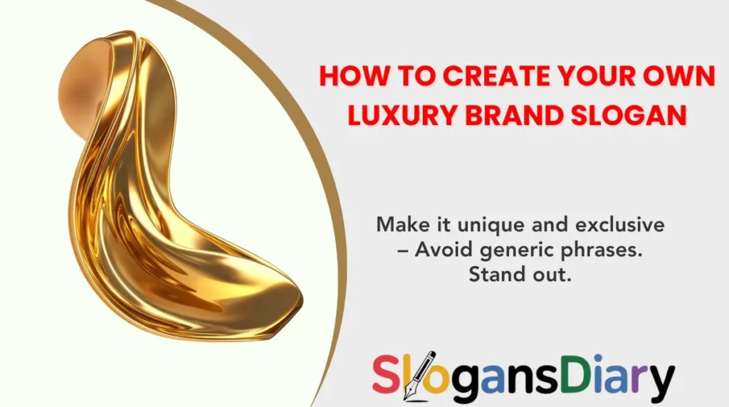 How to Create Your Own Luxury Brand Slogan