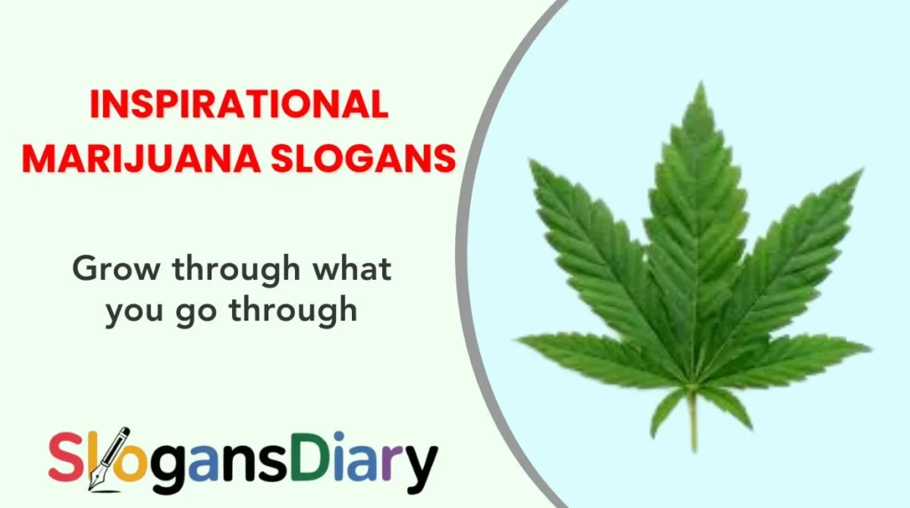 Inspirational Marijuana Slogans