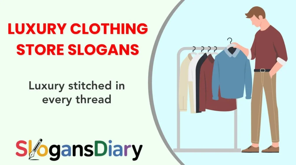 Luxury Clothing Store Slogans