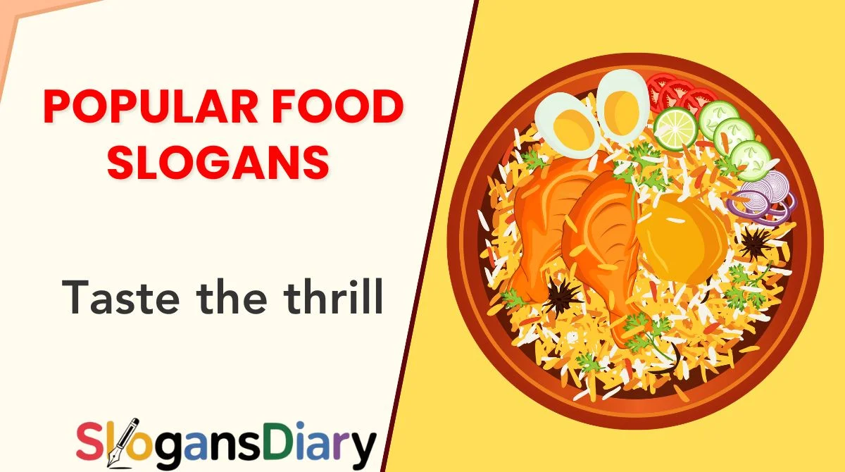Popular Food Slogans
