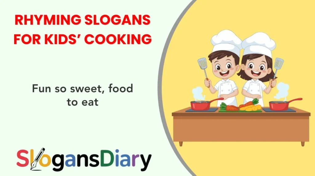 Rhyming Slogans for Kids’ Cooking