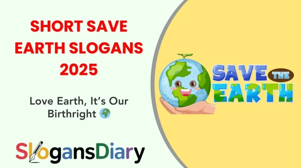Short Save Earth Slogans 2025