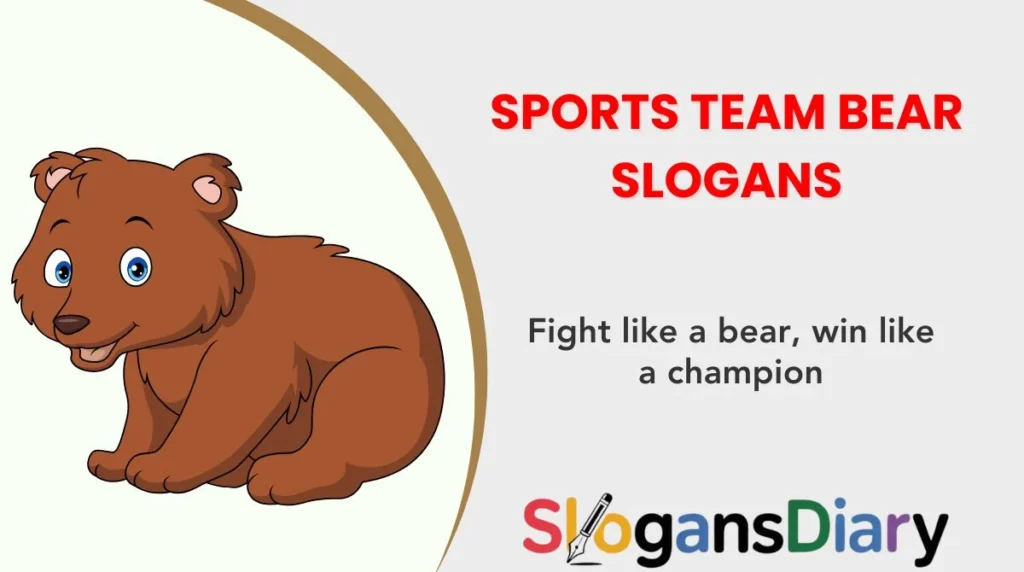 Sports Team Bear Slogans