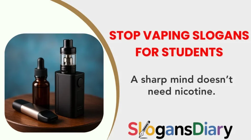 Stop Vaping Slogans for Students