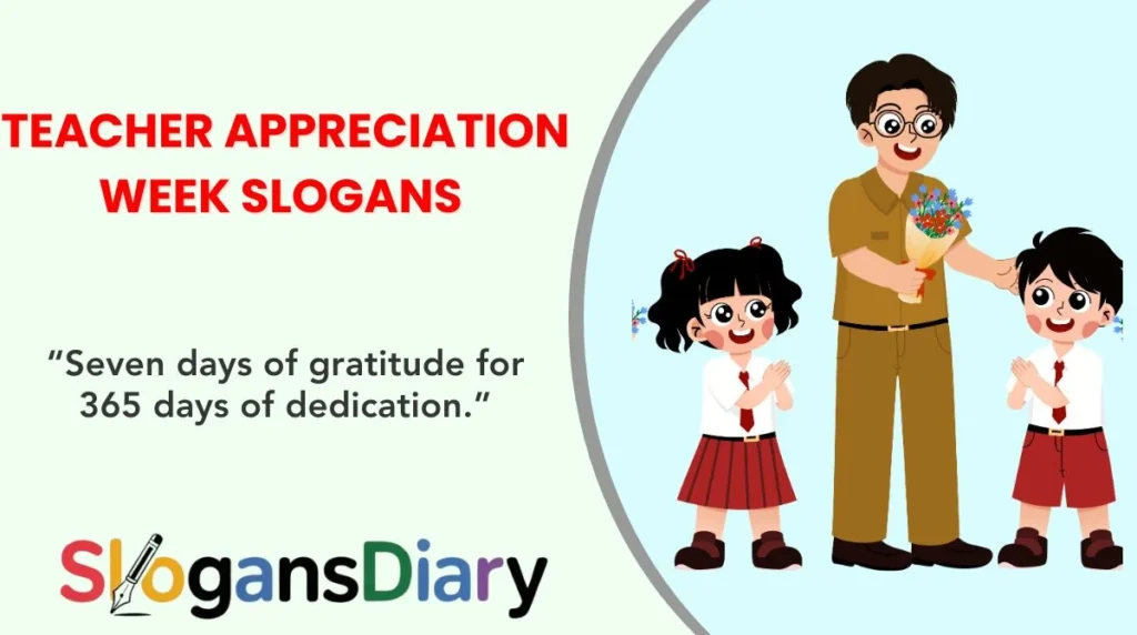 Teacher Appreciation Week Slogans 2025