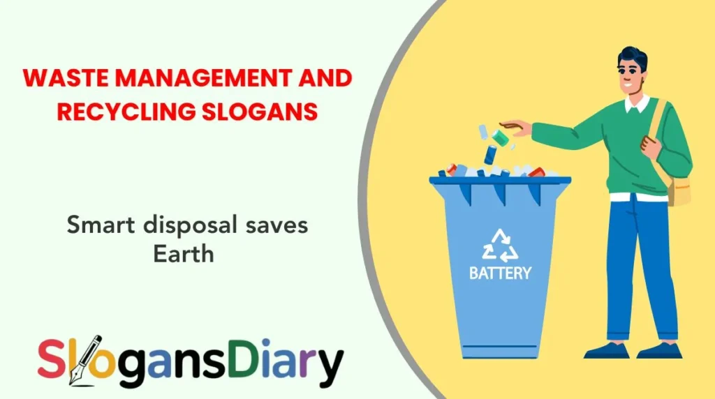 Waste Management and Recycling Slogans