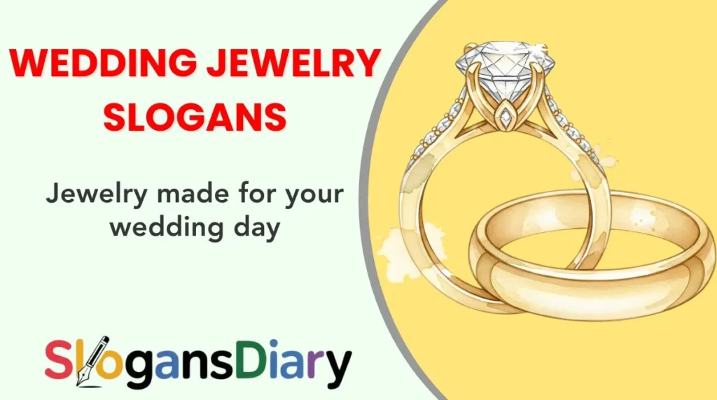Wedding Jewelry Slogans