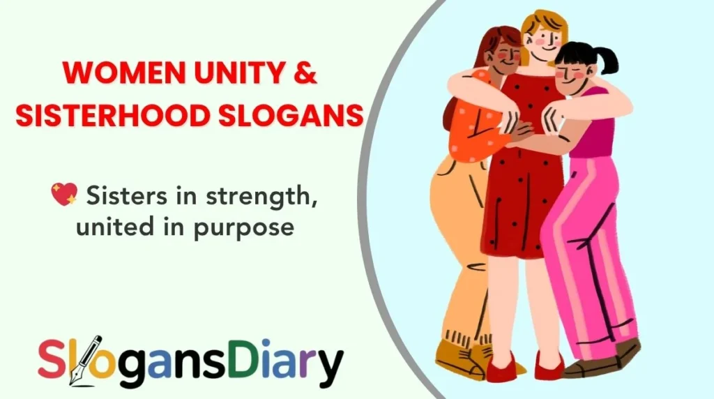 Women Unity & Sisterhood Slogans