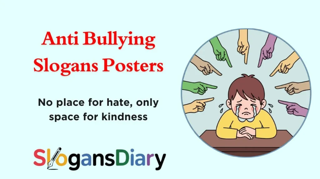 Anti Bullying Slogans Posters