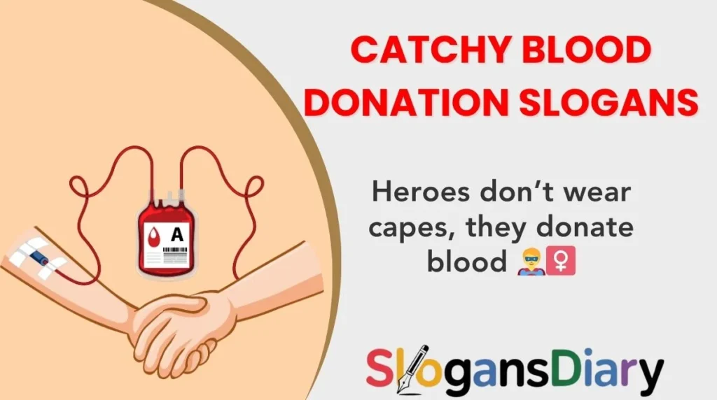 Catchy Blood Donation Slogans