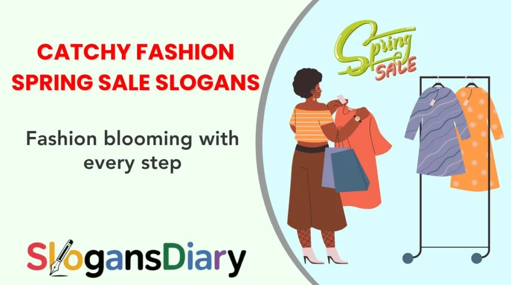 Catchy Fashion Spring Sale Slogans