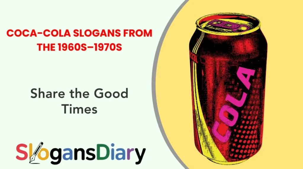Coca-Cola Slogans from the 1960s–1970s