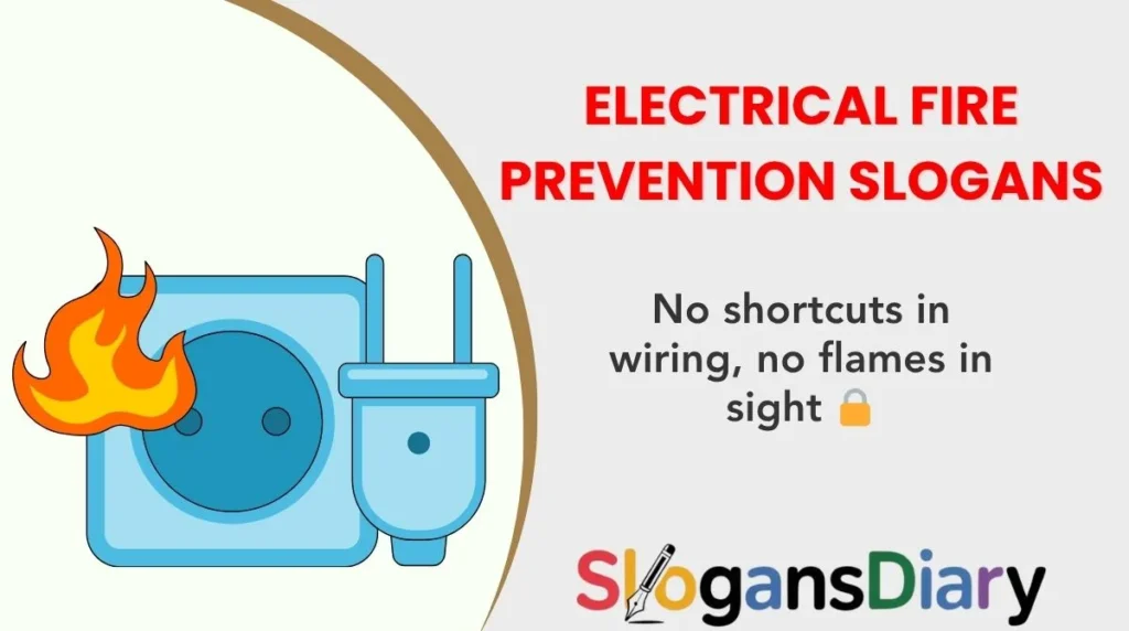 Electrical Fire Prevention Slogans