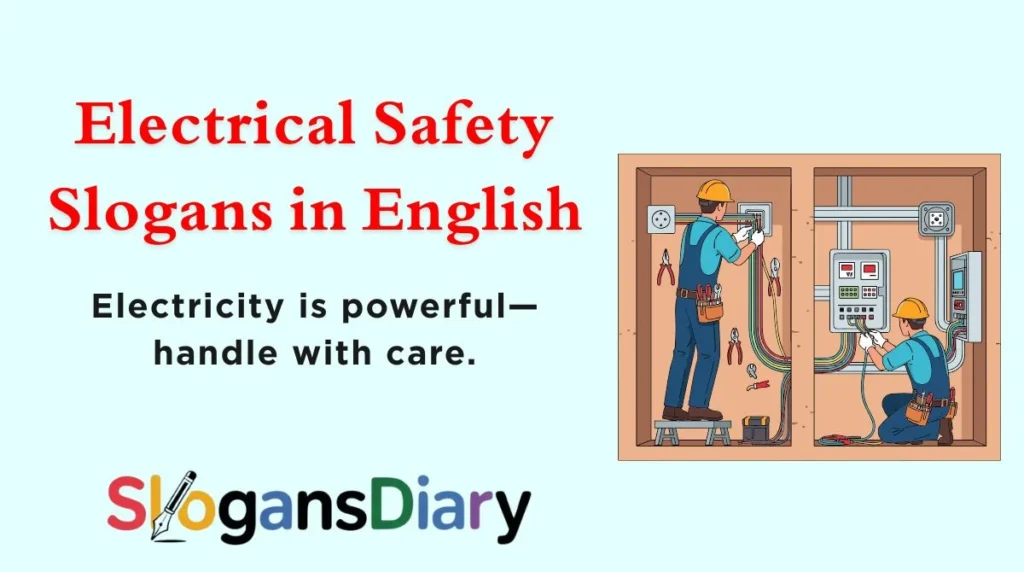 Electrical Safety Slogans in English
