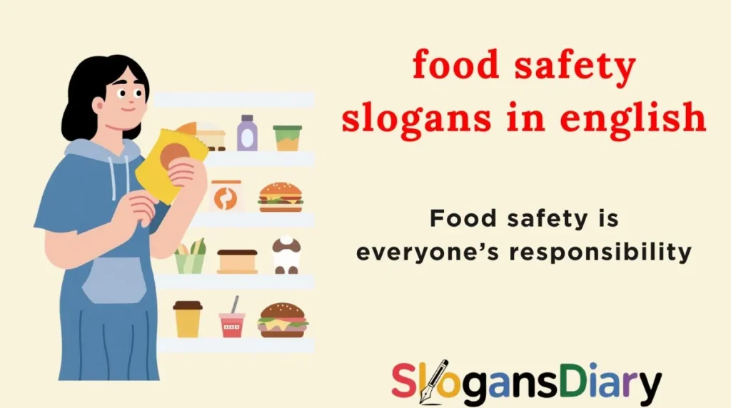 food safety slogans in english