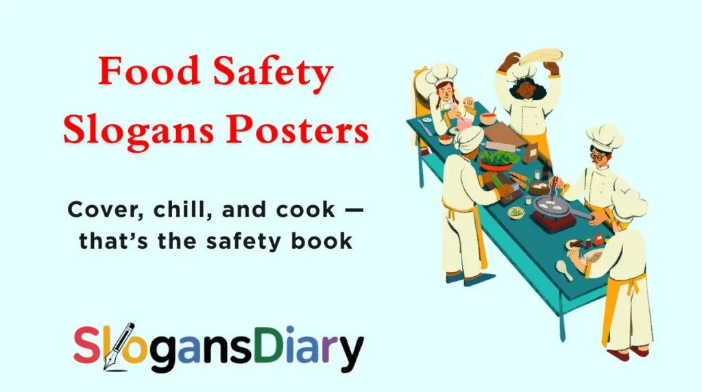 Food Safety Slogans Posters