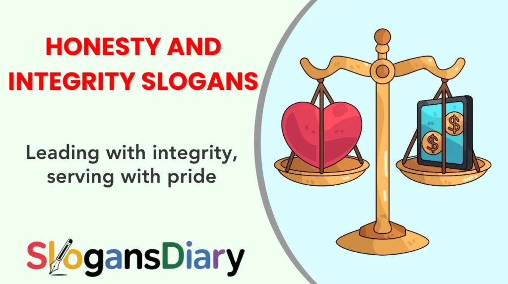 Honesty and Integrity Slogans