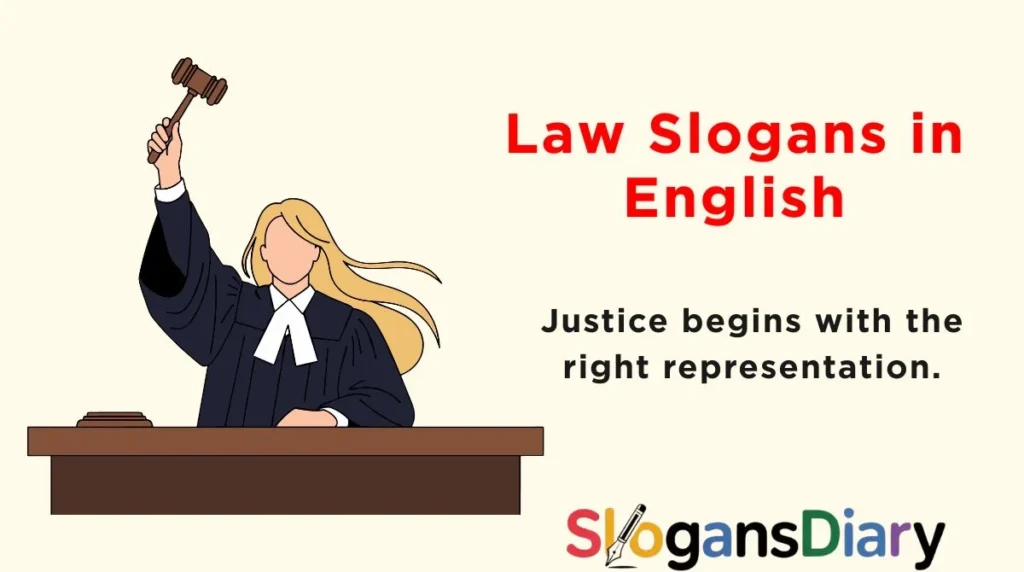 Law Slogans in English