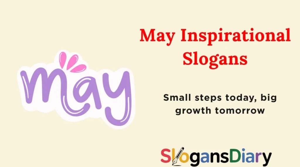 May Inspirational Slogans