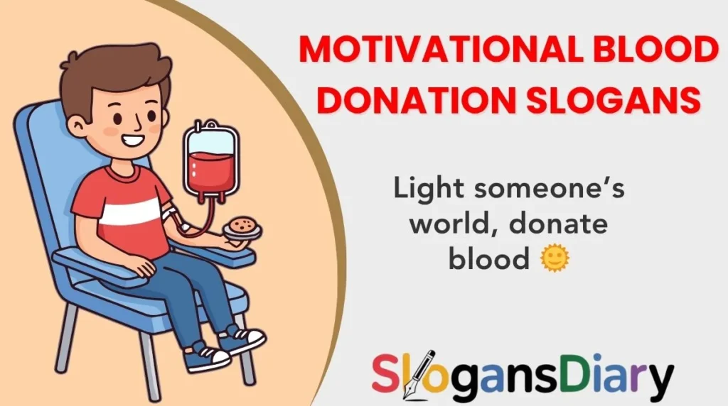 Motivational Blood Donation Slogans