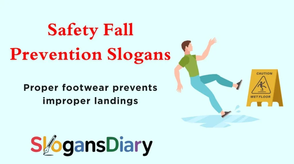 Safety Fall Prevention Slogans