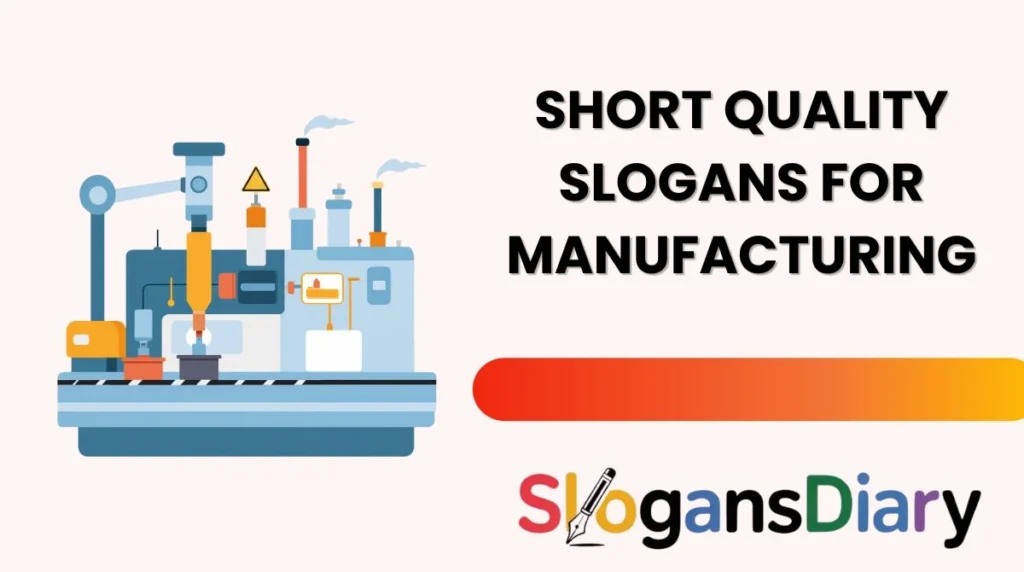 Short Quality Slogans for Manufacturing