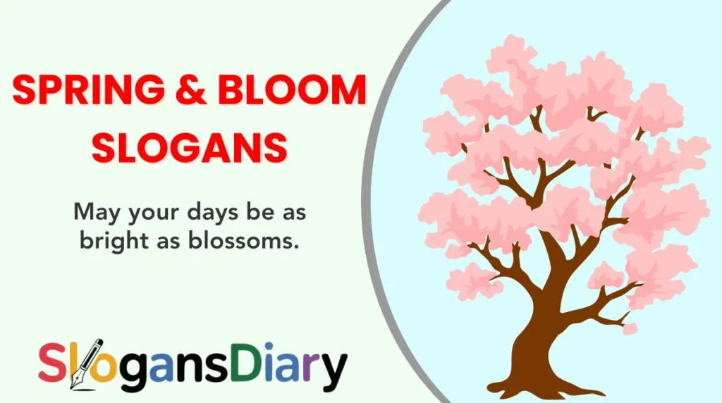 Spring & Bloom Slogans
