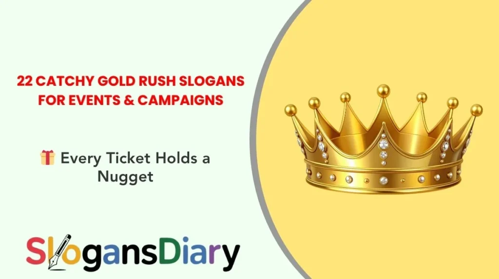 22 Catchy Gold Rush Slogans for Events & Campaigns