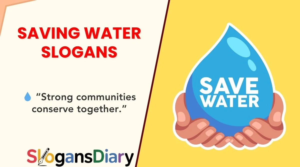 Saving Water Slogans