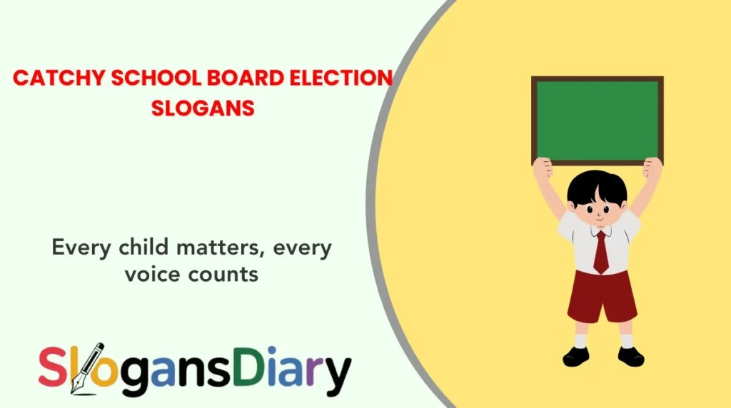 Catchy School Board Election Slogans