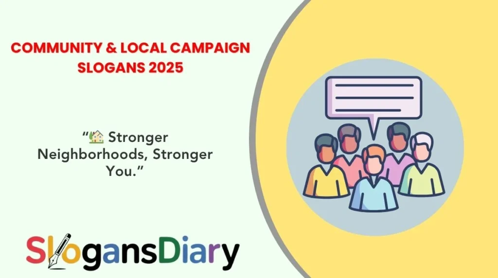 Community & Local Campaign Slogans 2025