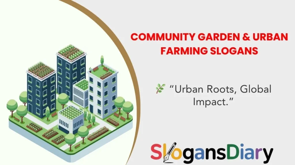 Community Garden & Urban Farming Slogans