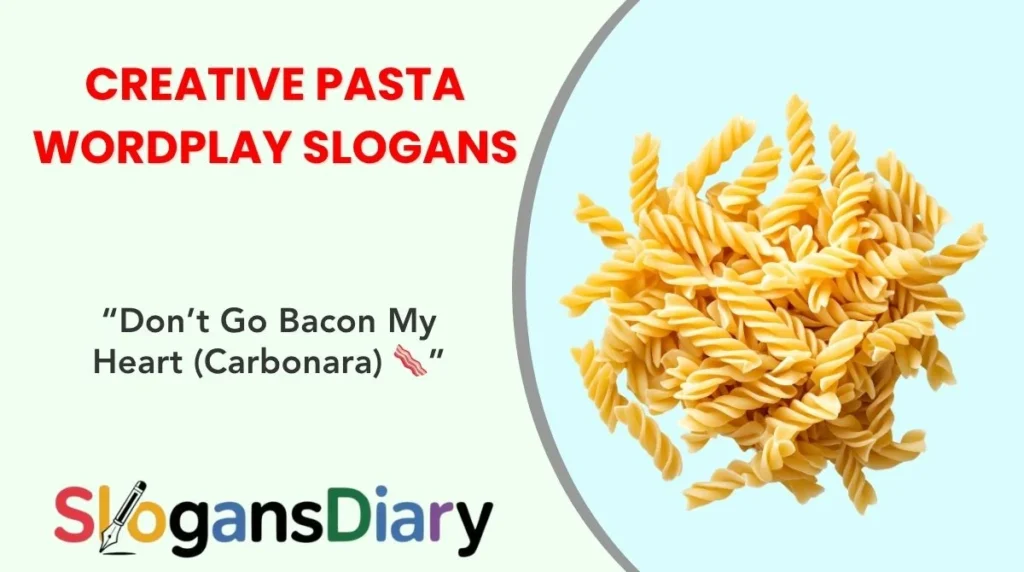 Creative Pasta Wordplay Slogans