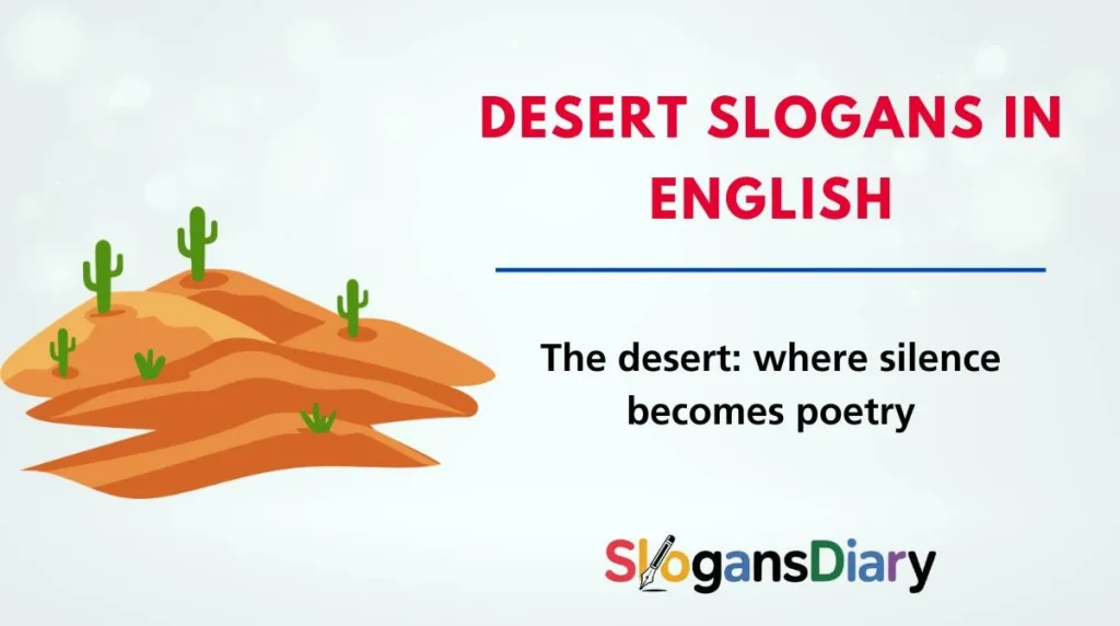 Desert Slogans in English