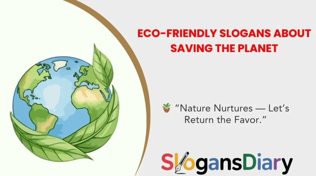 Eco-Friendly Slogans About Saving the Planet