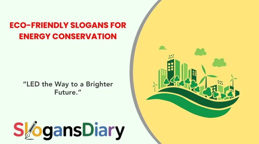 Eco-Friendly Slogans for Energy Conservation