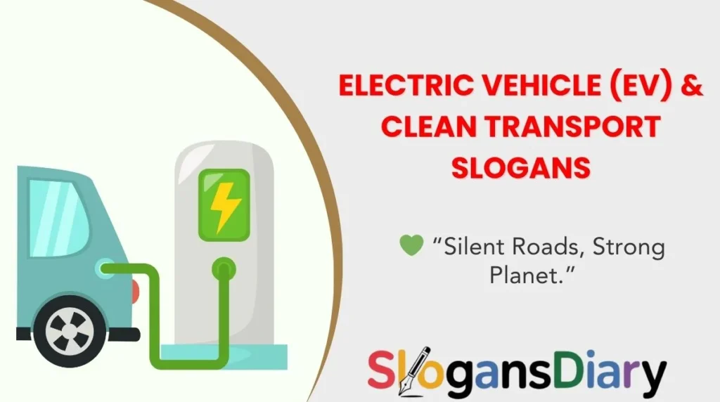 Electric Vehicle (EV) & Clean Transport Slogans