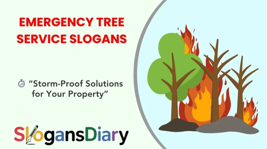 Emergency Tree Service Slogans